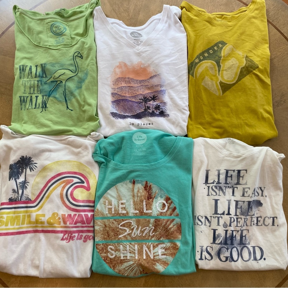 Life Is Good Short Sleeve Tee Bundle of 6 | SZ XXL